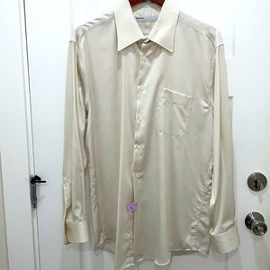 Perry Ellis Portfolio Men's Wrinkle Free Cotton Dress Shirt Neck 17 34/35 XL